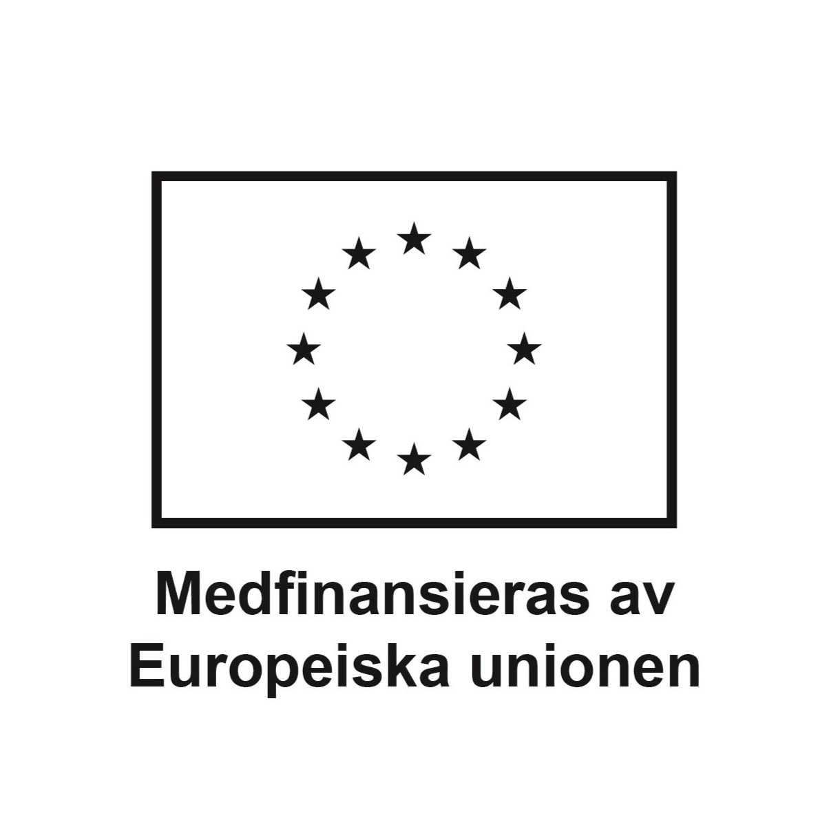 EU-flagga med texten "medfinansieras av Europeiska unionen"