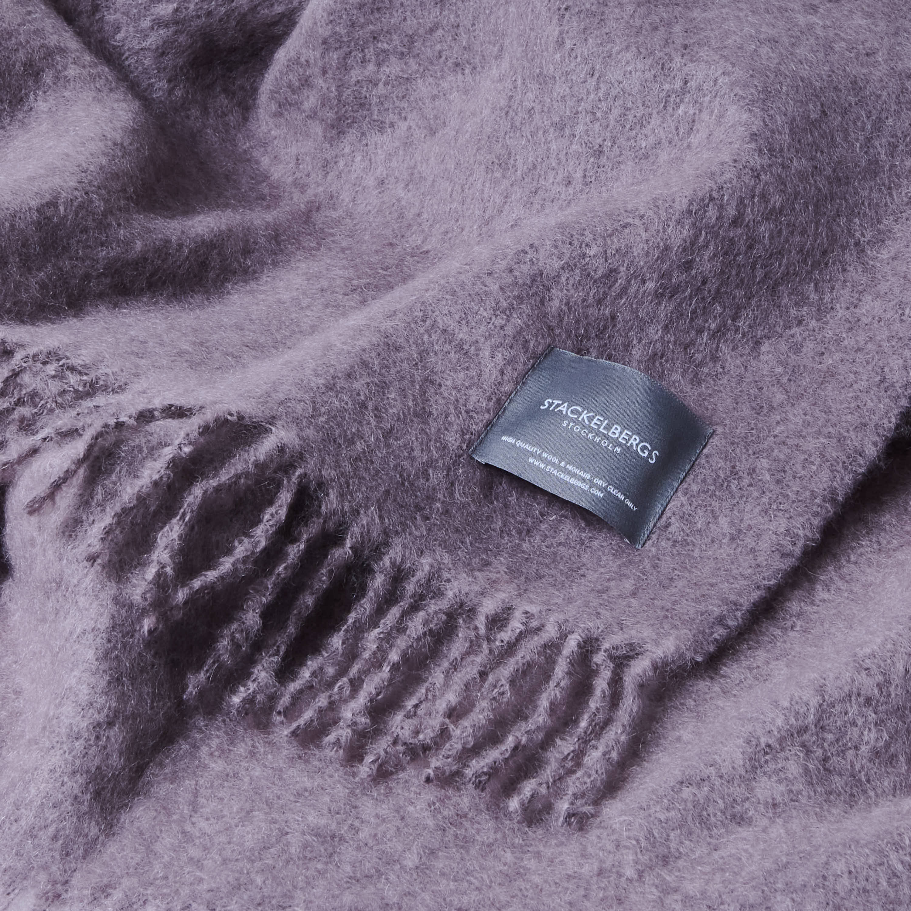 Pläd Mohair lavendel