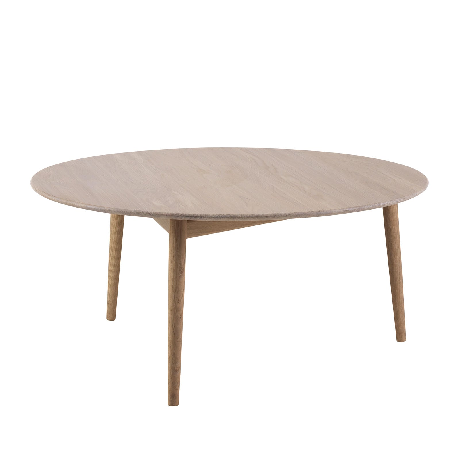Soffbord 100cm Ek såpa/vitolja Norrgavel
